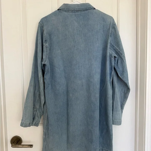 J.Crew denim popover dress in a light chambray - Picture 4 of 4